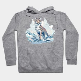 Tiger in Winter Wonderland Hoodie